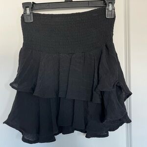 SHEIN Size 2 Black Tube Top Strapless Ruffle Tank